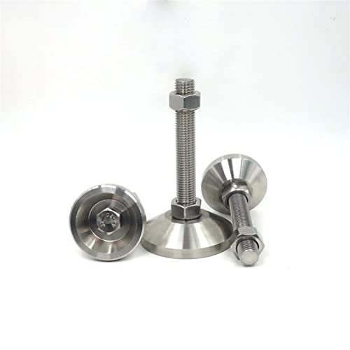 Patas de soporte industriales M12 de acero inoxidable D80 x 122 resistentes 5