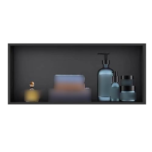 UWYTGF Shower Niche Recessed Shower Caddy Stainless Steel Wet Room Alcove Shampoo Toiletries Cosmetic Shower Organiser Waterproof Storage