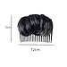 Hidyliu Bump Up Comb Clip Hair Bun Volume Insert Set for Women Girls DIY Hairstyle Beauty Tool (Black)