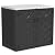 KINYING Larger Outdoor Storage Shed Weather Resistance, Resin Sheds & Outdoor Storage for Garden, Patios, Backyards, 48 Cu.Ft Tool Shed for Garbage Cans, Lawn Mower, Garden Tools,Black