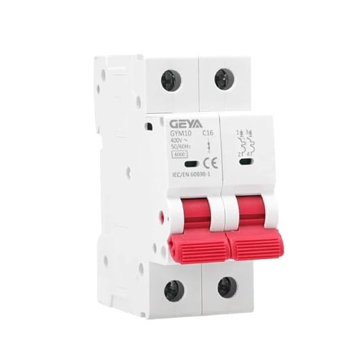 Disjoncteur 2P 6KA compact format modulaire rail DIN pour coffret 63A - 2