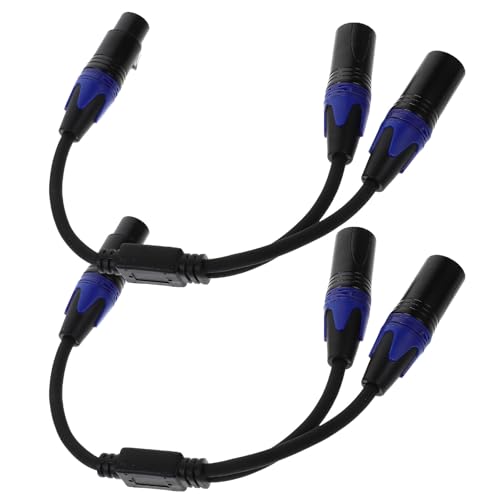 2 Câbles audio XLR en Y double femelle pour console de mixage et micro studio