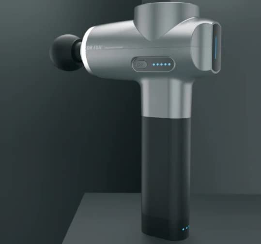 Dr. Fuji S6 Mini Deep Tissue Muscle Massage Gun - 6 Massage Heads, 5 Adjustable Speeds, Timer - Percussion Therapy for Whole Body