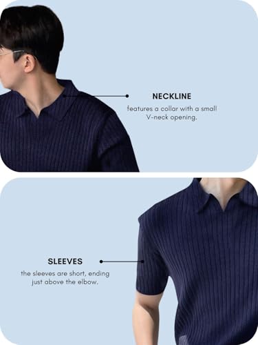 Image of DHRUVI Trendz Men's Cotton Blend Regular Fit Plain Casual Stylish Half Sleeve Polo T-Shirt