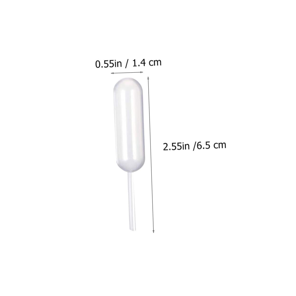 OUNONA 200pcs Cupcake Transfer Pipette Creative Squeeze Droppers for Baking Gelatin and Flavor Infusion Easy to Use Lightweight Portable