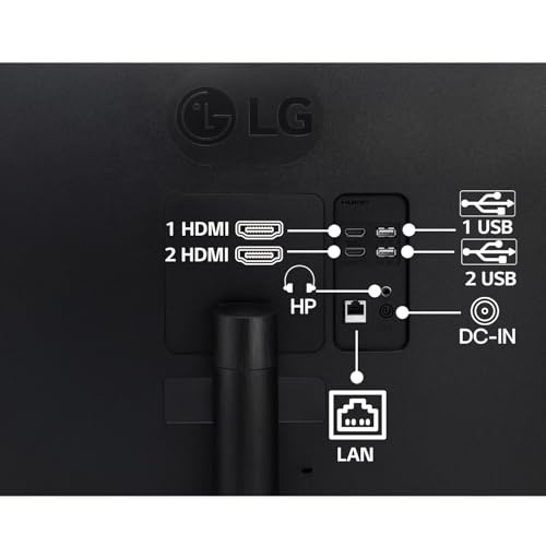 Image of LG 34SR60QC 86.42cm (34 Inch) Smart Curved (1800R) WQHD (3440x1440) Monitor, HDR10, sRGB 99%(Typ.), HDMI X 2, Built-in Speaker (7W x 2), webOS, AirPlay2, Wi-Fi, Bluetooth, Miracast, USB, Tilt (Black)