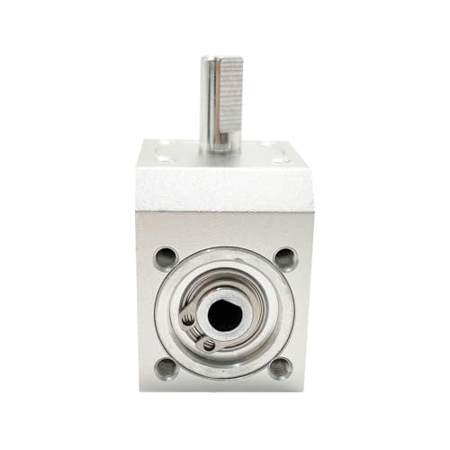 Image of 1:1 Mini Right Angle Gearbox for 37mm Diameter DC Motor 1M 20T 6mm Bore Input 90 Degree Gearbox