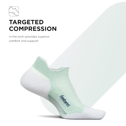 Image of Feetures Elite Max Cushion No Show Tab - Running Socks for Men & Women, Athletic Compression Socks, Moisture Wicking