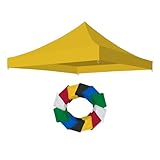 ShiningShow 13x13 Canopy Replacement Top for Pop Up Canopy Tent, UV Protection, Waterproof and Windproof Tent Roof for Outdoor Garden Patio Sun Shade, Yellow