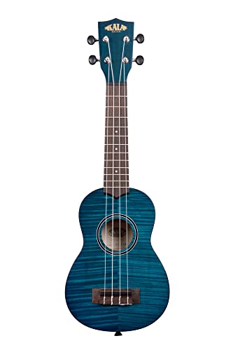 Kala KA-SEMB – acajou exotique bleu – Ukulele soprano - Les Beatles, Paul McCartney, John Lennon, RIngo Starr, George Harrison Kala KA-SEMB – acajou exotique bleu - Ukulele soprano – Image 3