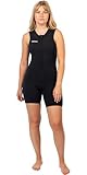  GUL 2026 Mujer Response Natur 3mm Front Zip Short Jane Neopreno RE5306-BKBK - Black