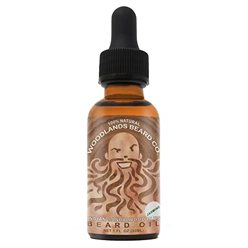 Indian Sandalwood Plus Jasmine Beard Oil with Jojoba and Argan