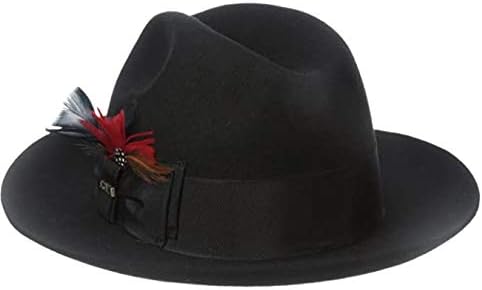 Vista 3 de Scala Sombrero Fedora de fieltro para hombre