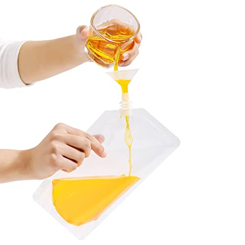 image for OHMAXHO Plastic Flasks - Reusable, Leak-Proof for Travel, Outdoor Spor