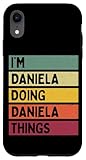 Photo Gallery custodia per iphone xr io sono daniela doing daniela things divertente citazione personalizzata Photo Gallery custodia per iphone xr io sono daniela doing daniela things divertente citazione personalizzata