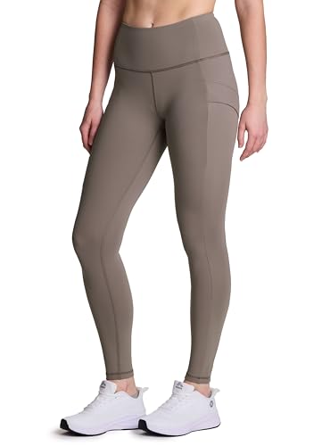 Avalanche Womens Soft Hiking Gym Full Length Legging with Pockets Envelope Driftwood XS