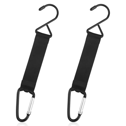 Gosknor 2pcs Baseball Bag Hook for Fence Fence Hook Carabiner Multifunctional Tennis Backpack Hooking Outdoor Camping Equipment Hanging Buckle Clips for Basketball Football Bags