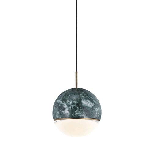 Pendant lumière LED marbre pour illuminer une table de chevet encombrée