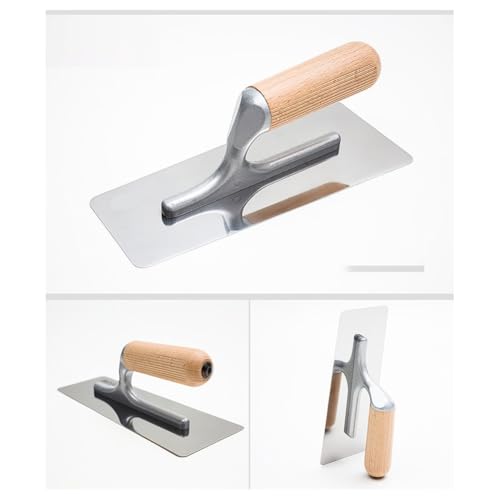 AWAOVV 3 Stück Spachtel Set, Venezianische Putzkelle Aus Poliertem Edelstahl, Glättkelle Oberflächenkelle Putzkelle, Verputzer Werkzeug Set, Manuelles Stuckateurwerkzeug, Kelle
