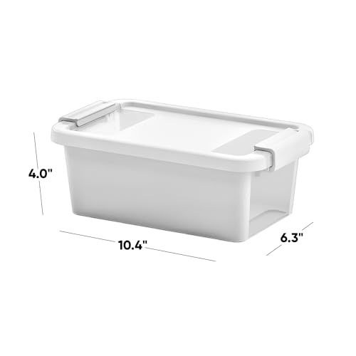 Boîtes de rangement CURVER VersaBox x4 avec couvercle blanc - 3