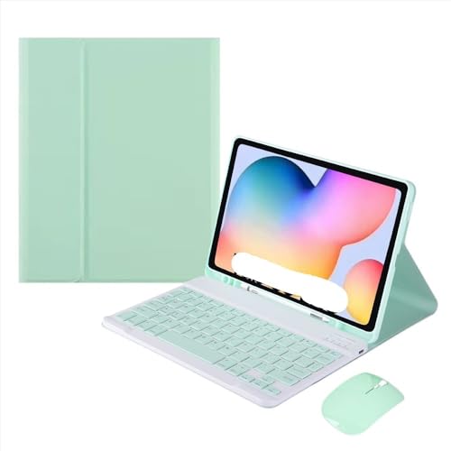 Teclado Samsung Tab S6 Lite y funda con ranura para estudiar en cafeterías 2