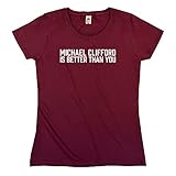 Outsdr Mujer Michael Clifford Is Better Than You Camiseta - Burg - Small