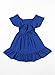 blibean Girls Summer Tie Back Dress Tween Kids Formal Boho Off Shoulder Formal Dresses Ruffle Beach Short Tulle Outfit Vestidos Niñas Size 8-9 Years Old Royal Blue