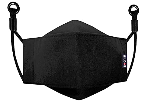 Image of Bildos Unisex 4 Layer Cotton Washable & Reusable with SSMMS Filter 3D Super Breathable Face Mask with Adjustable Ear Loop Without Valve (Multicolour) - Pack of 12