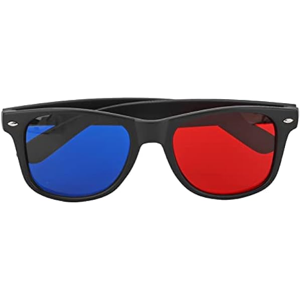 Generic 3D Очки Черная Пластиковая Оправа Смола Линзы Легкие Многоцелевые Очки, Подходит Для Большинства Людей