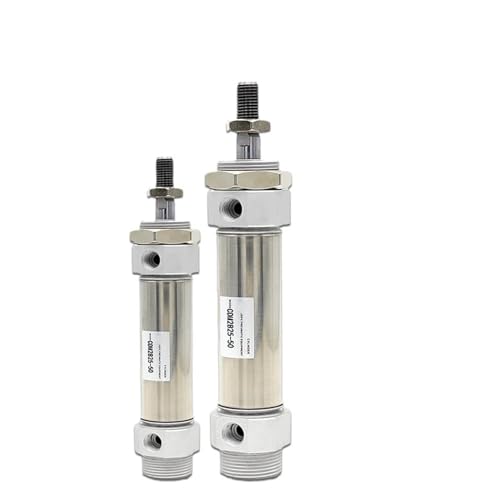 Mini cylindre d'air pneumatique CDM2B inox pour machines compactes