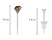 Clear Plastic Ear Piercing Retainers - 10 Pairs