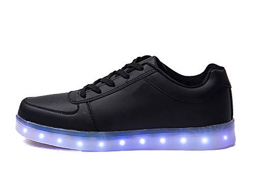 Cliont Chaussure Baskets Lumineuse Homme Femme Enfant Garçon Fille 7 Couleurs LED Lumière Chaussures Unisex Baskets Mode USB Rechargeable