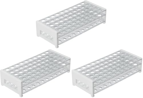 Image of Plastic Test Tube Rack for 15 /18 mm Tubes, Hole Diameter is 18.7mm, Holds 50, Detachable, Karter Scientific 208U2 (Pack of 3)
