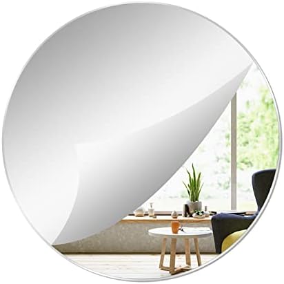 Uposao 3D Spiegel-Wandsticker Set – 24 Runde Aufkleber, Ø 14 Cm, Selbstklebend, Für Wohnzimmer, Schlafzimmer & Deko