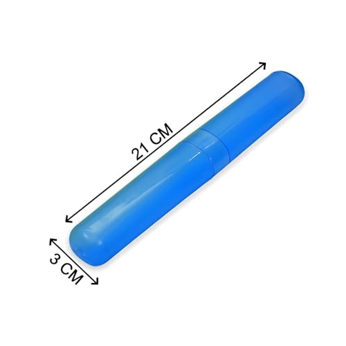 Image of Oblivion Toothbrush Holder - Plastic Anti-Bacterial Travel Protectors for Oral Care - Portable Brush Holder for Bathroom Wall, Trip & Travel - Multicolor Toothbrush Case Box & Cover (Pack of 8)