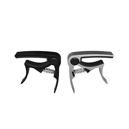 EIFINE Capo de Guitare en Alliage for Classique électrique Acoustique (Color : Svart, Size : 9.5 * 8 * 1.7 cm) - Les Beatles, Paul McCartney, John Lennon, RIngo Starr, George Harrison EIFINE Capo de Guitare en Alliage for Classique électrique Acoustique (Color : Svart, Size : 9.5 * 8 * 1.7 cm) – Image 5