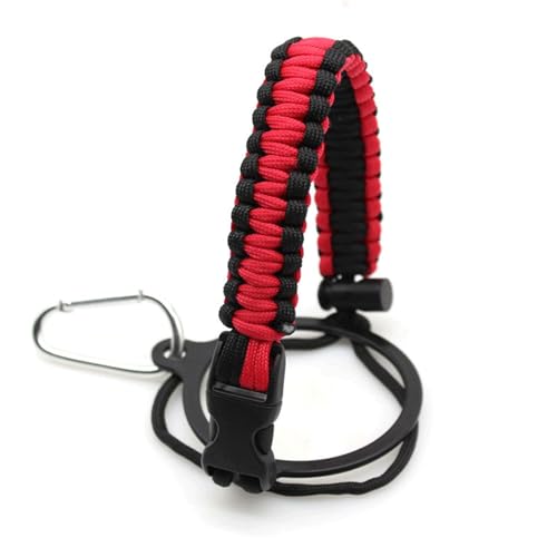 ChenYuehao One Piece Safety Bottle Carrying Lanyard Strap Durable Water Bottle Paracord Handle Outdoor Activity Water Bottle Holder for Camping Fishing Hiking Traveling