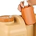 Generic 20L Water Container with Spigot Water Jug for Outdoor Handwashing Emergency, 34.5cmx23.5cmx34cm, Brown