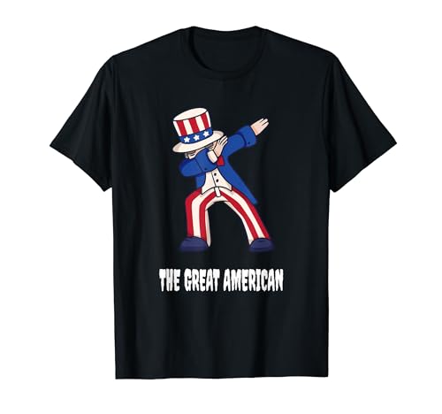 The Great American Funny Dab USA Patriotic Designs Presente Camiseta