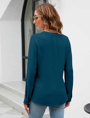Image of Blooming Jelly Women's Long Sleeve Blouses Dressy Casual Business Work Tops