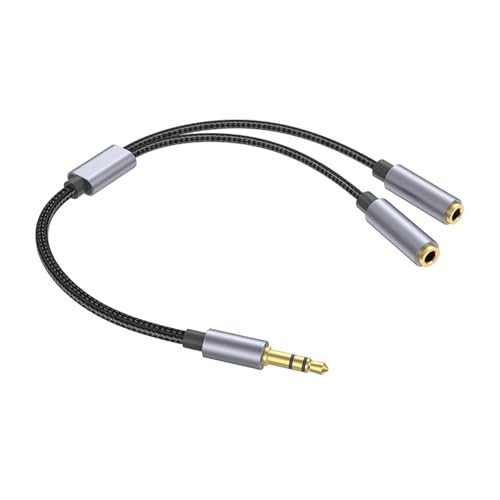 Cable De Distribución De Audio De 3.5Mm, Adaptador De Auriculares De Alta Calidad, Conector De Sonido De Doble Salida Para Uso Paralelo | Para Tableta, Oficina, Cuaderno, Escuela, Casa,