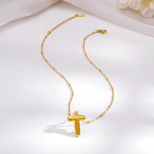 Image of Rubans Demi Fine Stainless Steel Alphabet Pendant CZ Gift for Women & Girls