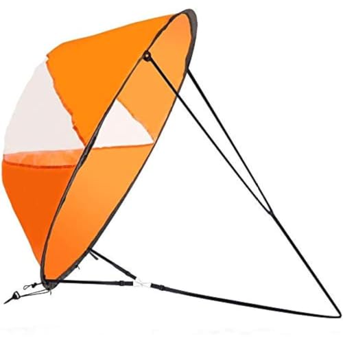 Baobiutin Kit de Vela de Viento de Diana 42 Pulgadas Kayak Sail Vela Kayak Accesorios de Tablero para Kayak para velero Kayak Canoa Hardware de...