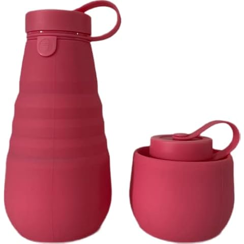 Genérico Botella de Agua Plegable de Silicona 600 ml Cover