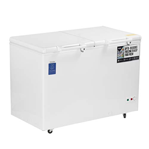 Image of Haier - Double Door Hard Top HCC 400HC, 379 liters, Convertible,White