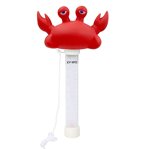 Xy-Wq Floating Pool Thermometer, Large Size Easy Read For Water Temperature With String For Outdoor And Indoor Swimming Pools And Spas (Crab) #TOP2