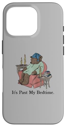 Custodia per iPhone 16 Pro It's Past My Bedtime - Orsetto introverso assonnato divertente