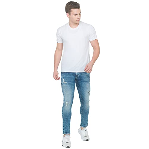 Image of Spykar Men's Low Rise Cotton Skinny Low-Rise Jeans (MACT-01BB-117)