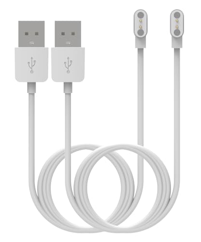 TenCloud 2Pack Smartwatch Charger Replacement Compatible with Konitee IDW 13 Watch Charger- 1.96FT/60cm Charge Cord Charging Cable for Konitee IDW 13