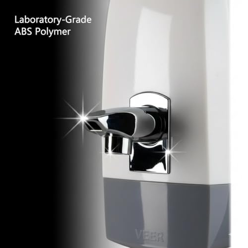 Image of Veer ABS Liquid Soap Dispenser Wall Mounted for Bathroom & Wash Basin (600 ml) | Handwash Bottle Holder, Shampoo & Sanitizer Dispenser for Kitchen, Toilet & Shower Use-Liquid Soap Dispenser (Vienna)